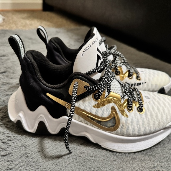 Nike Shoes - Kids Nike Giannis Immortality Shoes - Black and Gold